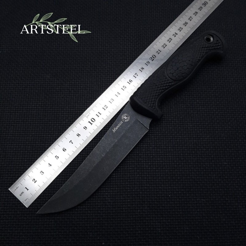 Туристический нож Минога, сталь AUS8, рукоять эластрон в интернет-магазине art-steel.ru, фото