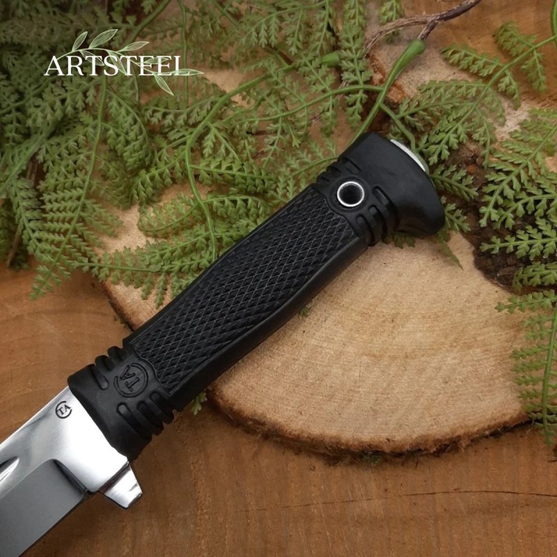 Нож Майор из стали 95Х18, рукоять резина в интернет-магазине art-steel.ru, фото