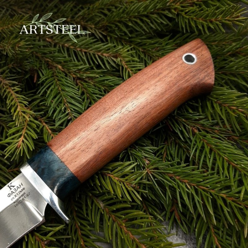 Нож Фазан из стали Х12МФ, рукоять Бубинга в интернет-магазине art-steel.ru, фото