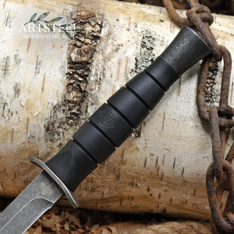 Туристический нож Адмирал-2, сталь 65Х13, рукоять резинопластик в интернет-магазине art-steel.ru, фото