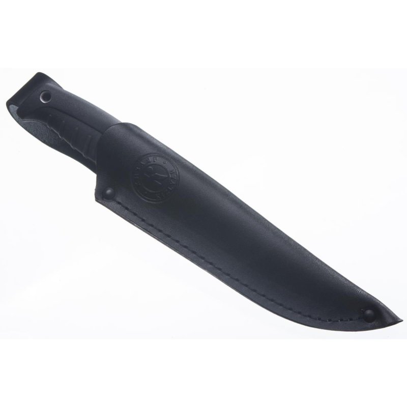 Нож Финский 110х18 стоунвош черный эластрон в интернет-магазине art-steel.ru, фото