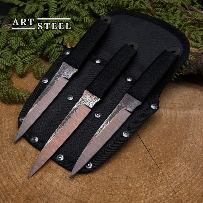 Набор метательных ножей из 3 штук Миг-2, сталь 30ХГСА в интернет-магазине art-steel.ru, фото