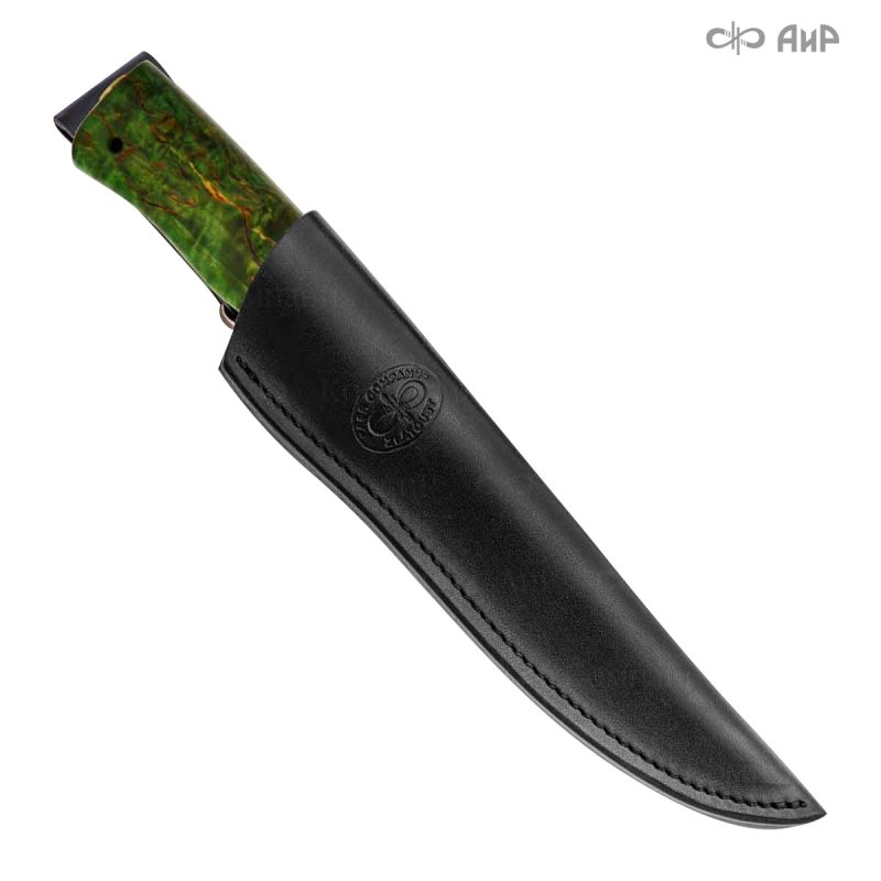 Универсальный нож Бекас, сталь CPR, рукоять стабилизированная карельская береза в интернет-магазине art-steel.ru, фото