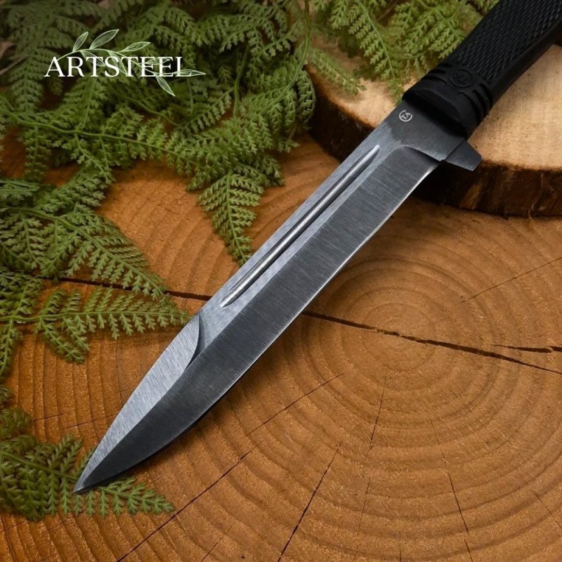 Нож Капитан из стали 65Г, рукоять резина в интернет-магазине art-steel.ru, фото