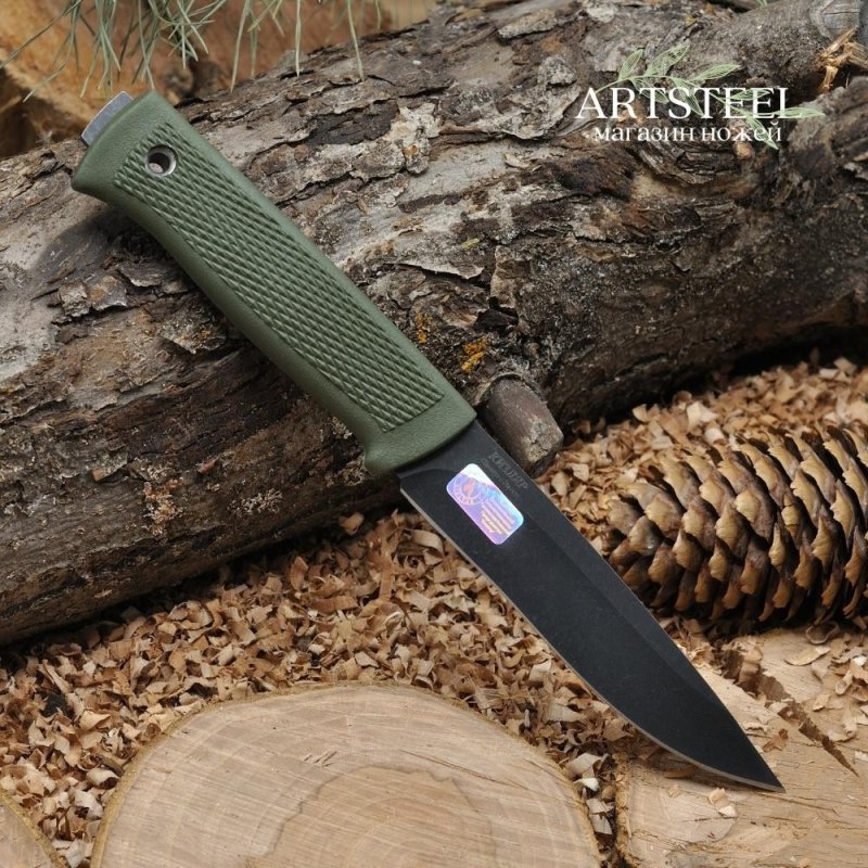 Туристический нож Сова, сталь AUS8, рукоять эластрон в интернет-магазине art-steel.ru, фото