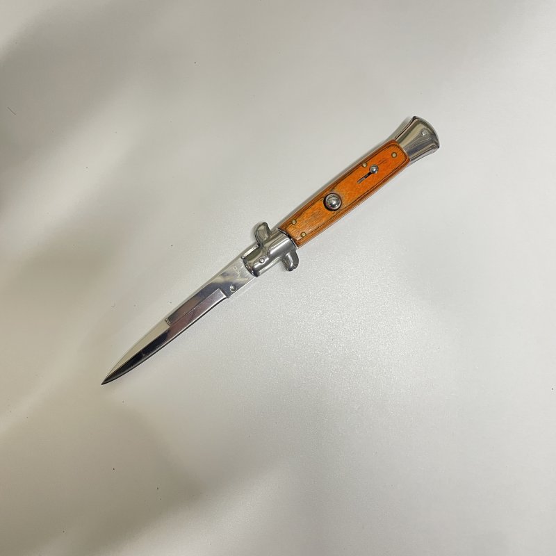 Автоматический складной нож Advisor, сталь 65Х13, рукоять дерево, сталь в интернет-магазине art-steel.ru, фото