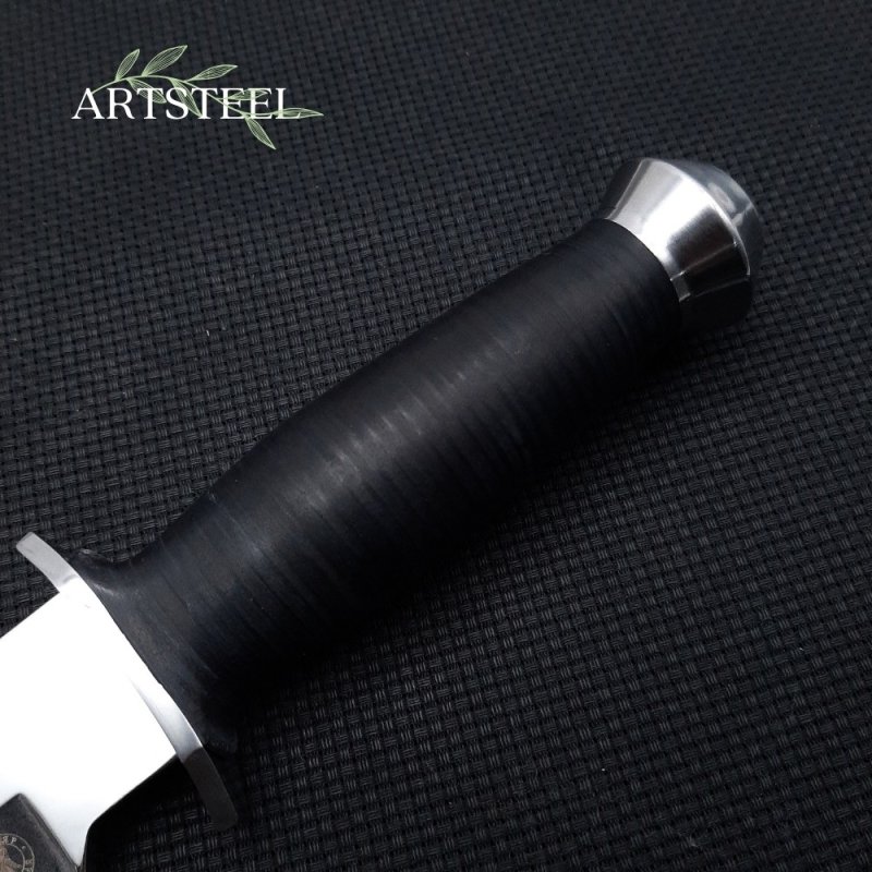 Охотничий нож Легионер, сталь AUS8, рукоять кожа в интернет-магазине art-steel.ru, фото