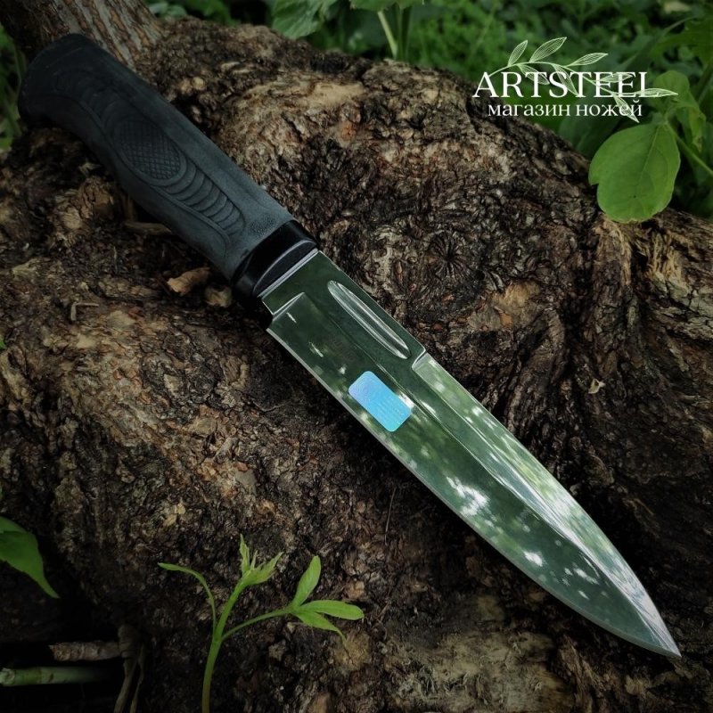 Охотничий нож Иртыш-2, сталь AUS8, рукоять эластрон в интернет-магазине art-steel.ru, фото