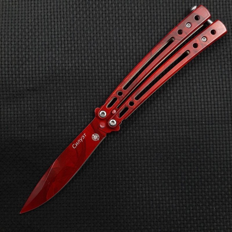 Нож бабочка Силуэт, сталь 420, рукоять 420 в интернет-магазине art-steel.ru, фото