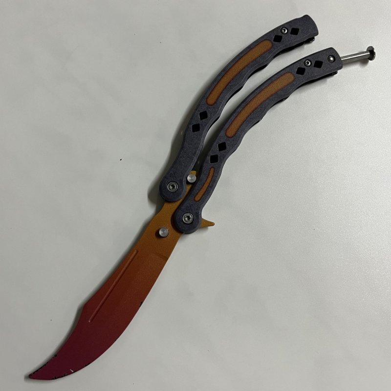Нож бабочка тренировочный CS GO Balisong в интернет-магазине art-steel.ru, фото