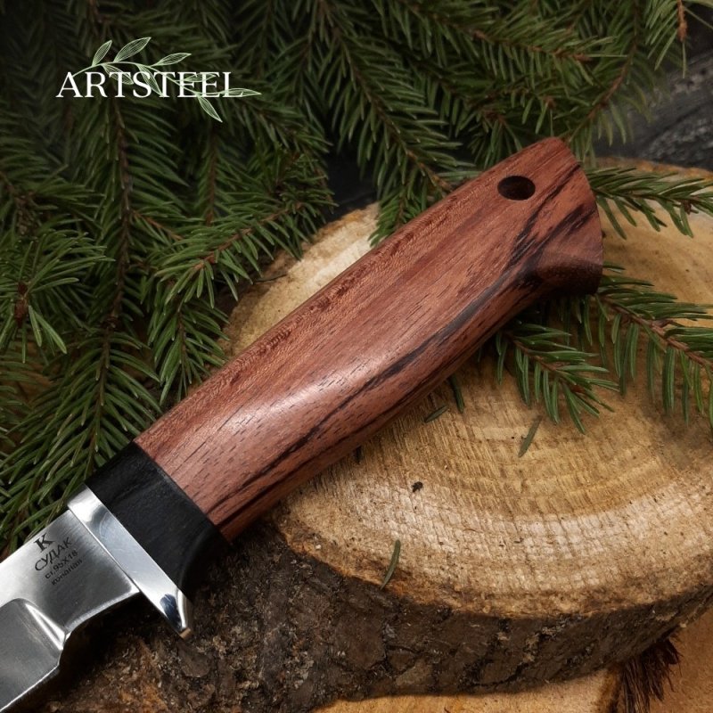 Нож Судак из стали 95Х18, рукоять Бубинга в интернет-магазине art-steel.ru, фото