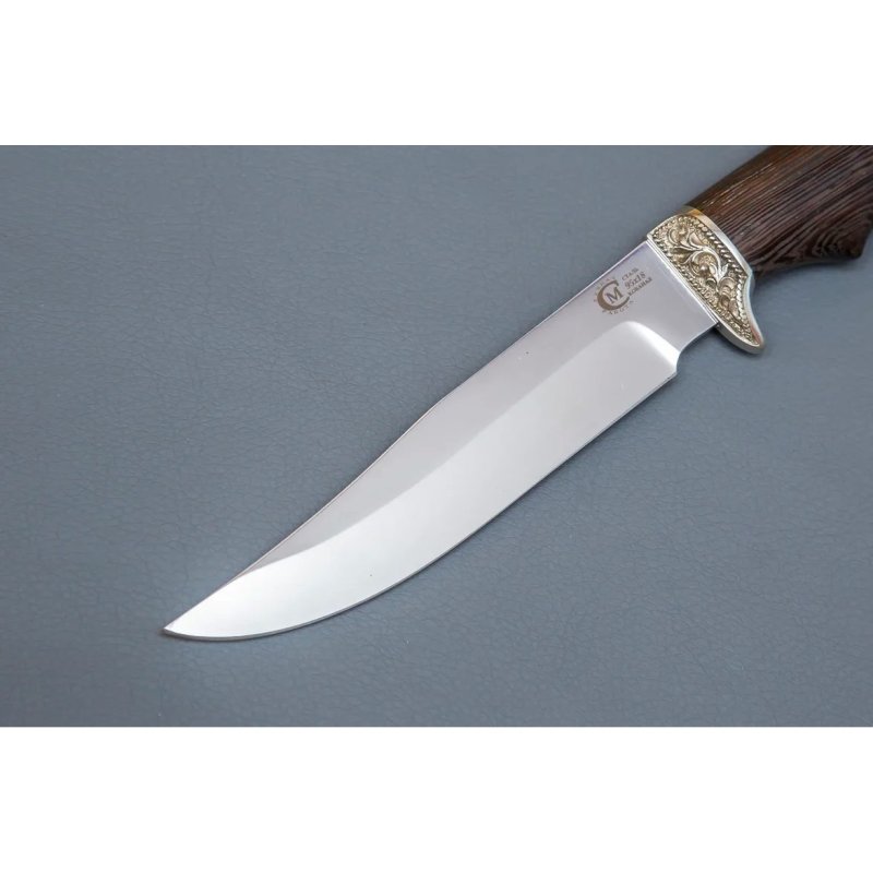 Нож Мангуст из стали 95х18, рукоять венге, литьё мельхиор в интернет-магазине art-steel.ru, фото