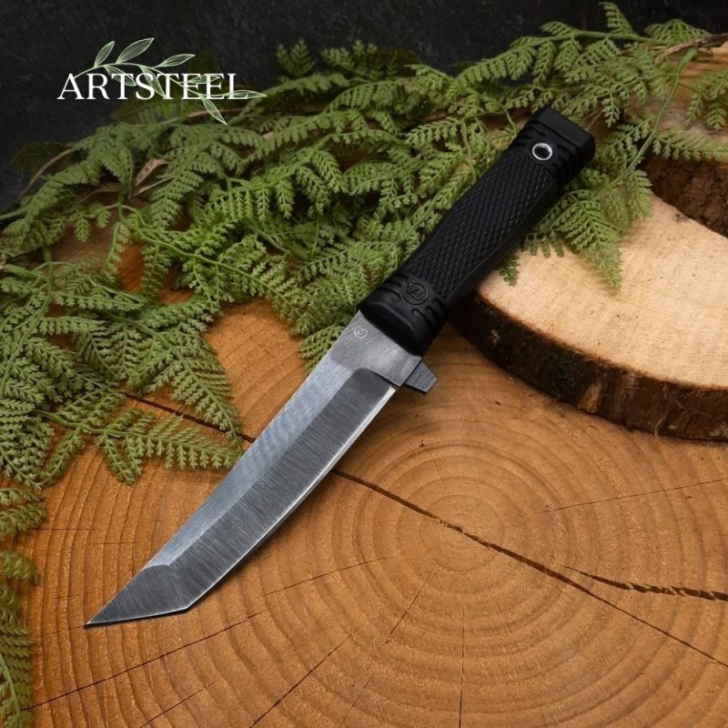 Нож Мичман из стали 65Г, рукоять резина в интернет-магазине art-steel.ru, фото