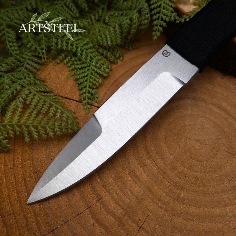 Нож Тайга из стали 65Х13, рукоять сталь, нейлон в интернет-магазине art-steel.ru, фото