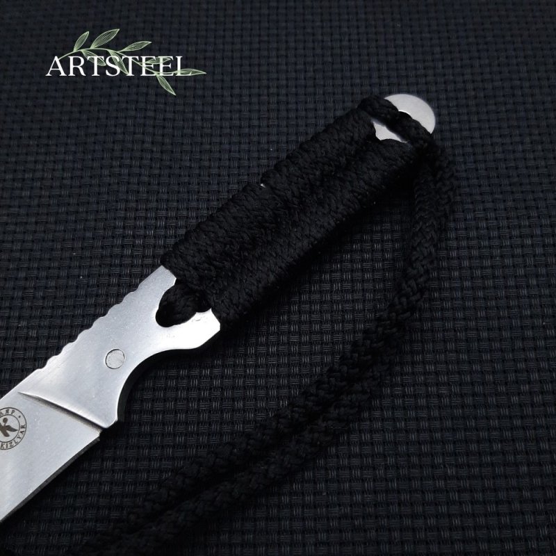 Нож скрытого ношения Игла (шейный нож), сталь AUS8, рукоять шнур в интернет-магазине art-steel.ru, фото