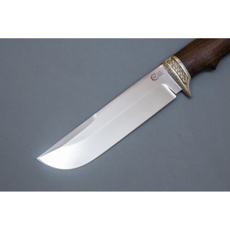 Нож Варяг из стали 95х18, рукоять венге, литьё мельхиор в интернет-магазине art-steel.ru, фото