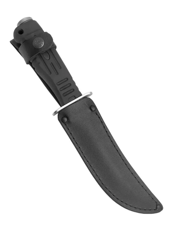 Универсальный нож Спецназ-4 с кожаным чехлом, сталь  У8, рукоять резина в интернет-магазине art-steel.ru, фото