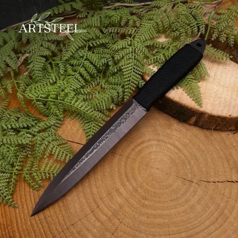 Нож Юст-1 из стали 30ХГСА, рукоять сталь, нейлон в интернет-магазине art-steel.ru, фото