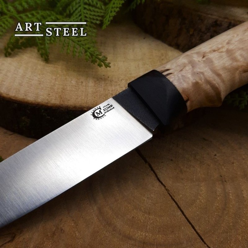 Нож Мурена из стали Х12МФ, рукоять карельская береза, граб в интернет-магазине art-steel.ru, фото