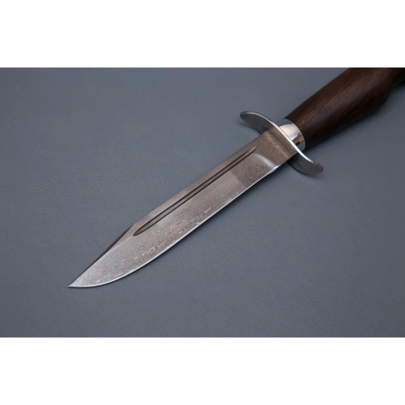 Нож Разведчик из стали Х12МФ, рукоять венге, литье мельхиор в интернет-магазине art-steel.ru, фото