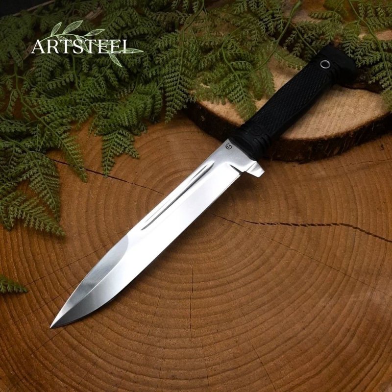 Нож Капитан из стали 95Х18, рукоять резина в интернет-магазине art-steel.ru, фото