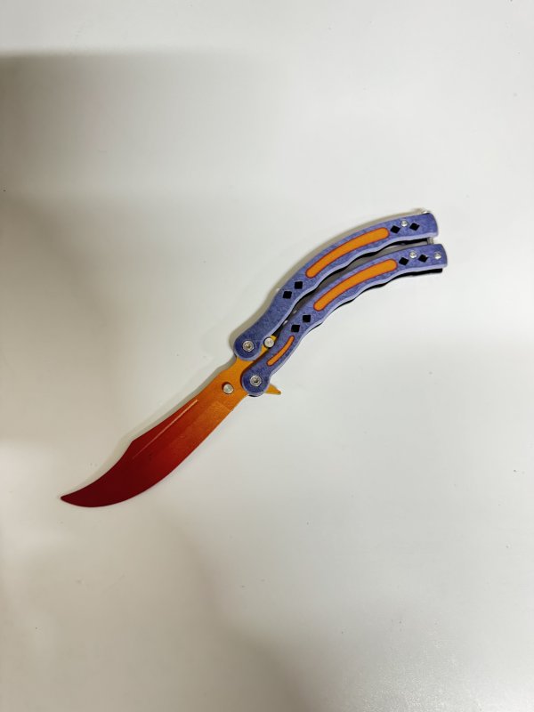 Нож бабочка тренировочный CS GO Balisong (уценка) в интернет-магазине art-steel.ru, фото