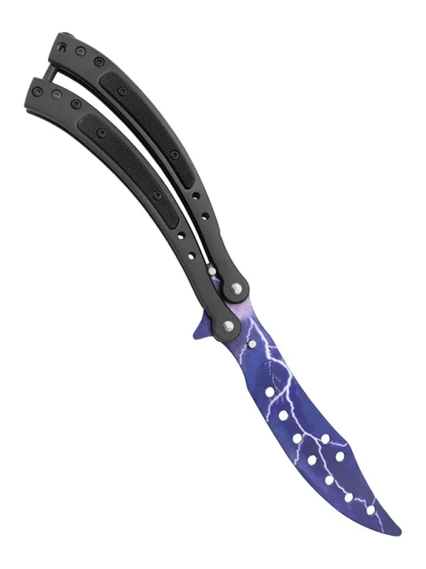 Универсальный складной суверный нож-бабочка CS, сталь 420J2, рукоять сталь, пластик в интернет-магазине art-steel.ru, фото