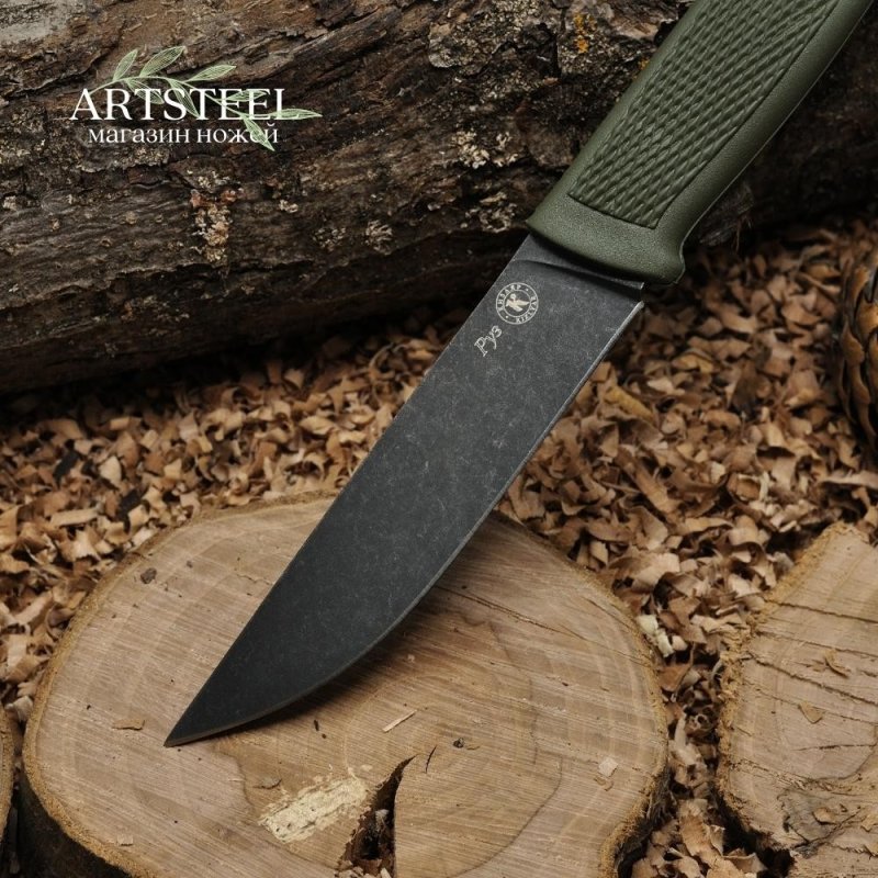 Туристический нож Руз, сталь AUS8, рукоять эластрон в интернет-магазине art-steel.ru, фото