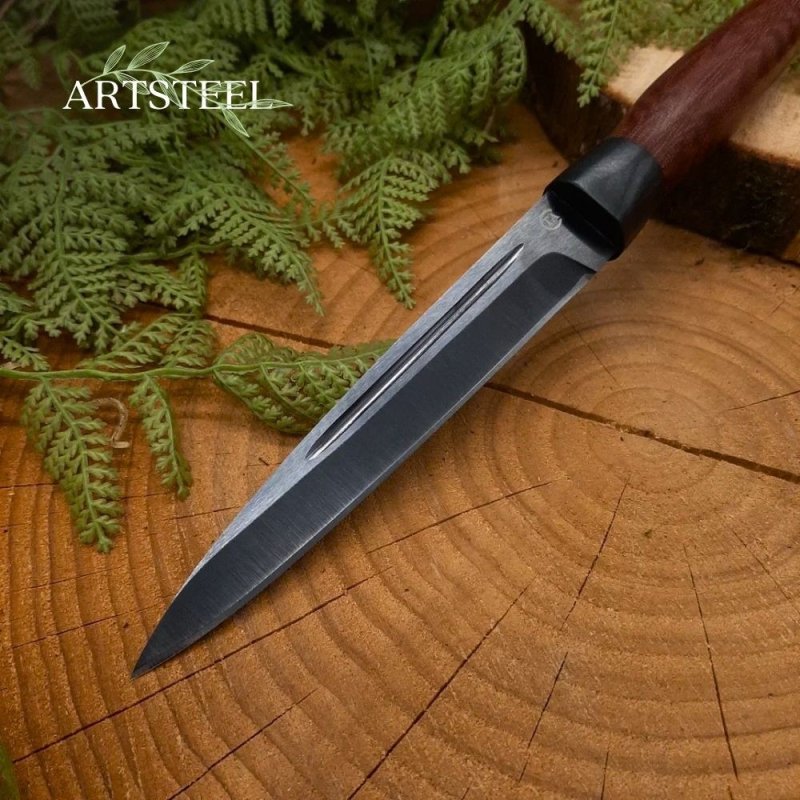 Нож Горец-3М из стали 65Г, рукоять дерево в интернет-магазине art-steel.ru, фото