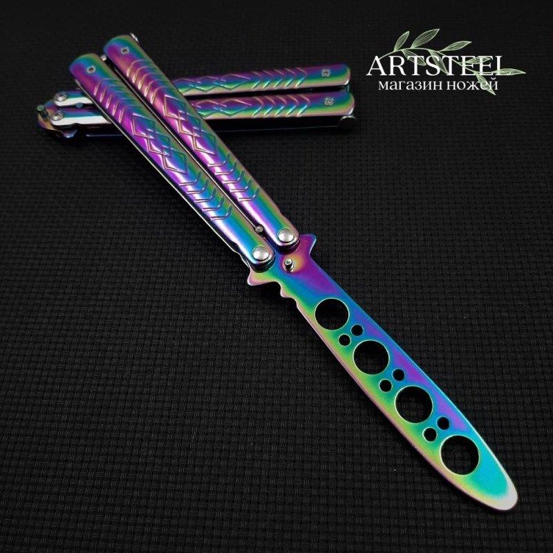 Нож бабочка тренировочный Ромб в интернет-магазине art-steel.ru, фото
