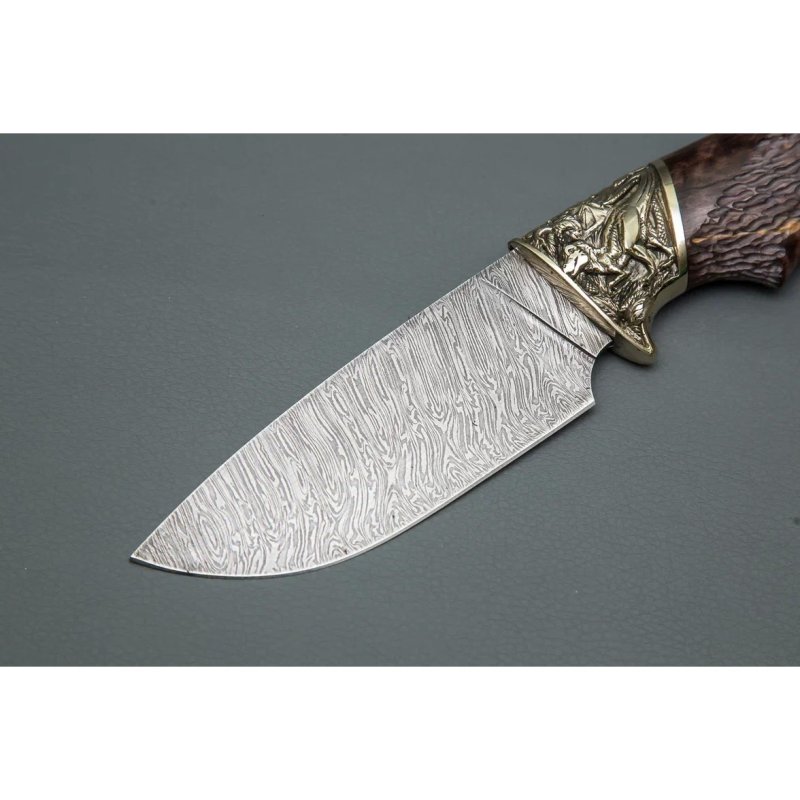 Нож Разделочный из стали дамасской стали, рукоять карельская береза в интернет-магазине art-steel.ru, фото