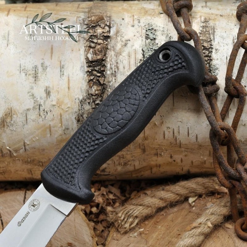 Туристический нож Фазан, сталь AUS8, рукоять эластрон в интернет-магазине art-steel.ru, фото