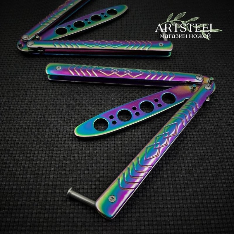 Нож бабочка тренировочный Ромб в интернет-магазине art-steel.ru, фото