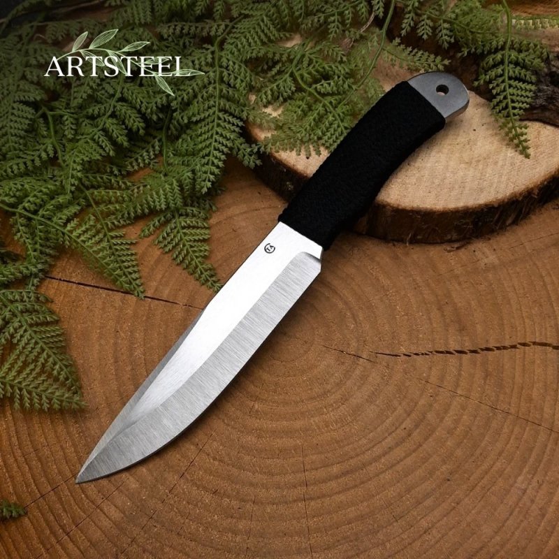 Нож Сокол из стали 65Х13, рукоять сталь, нейлон в интернет-магазине art-steel.ru, фото