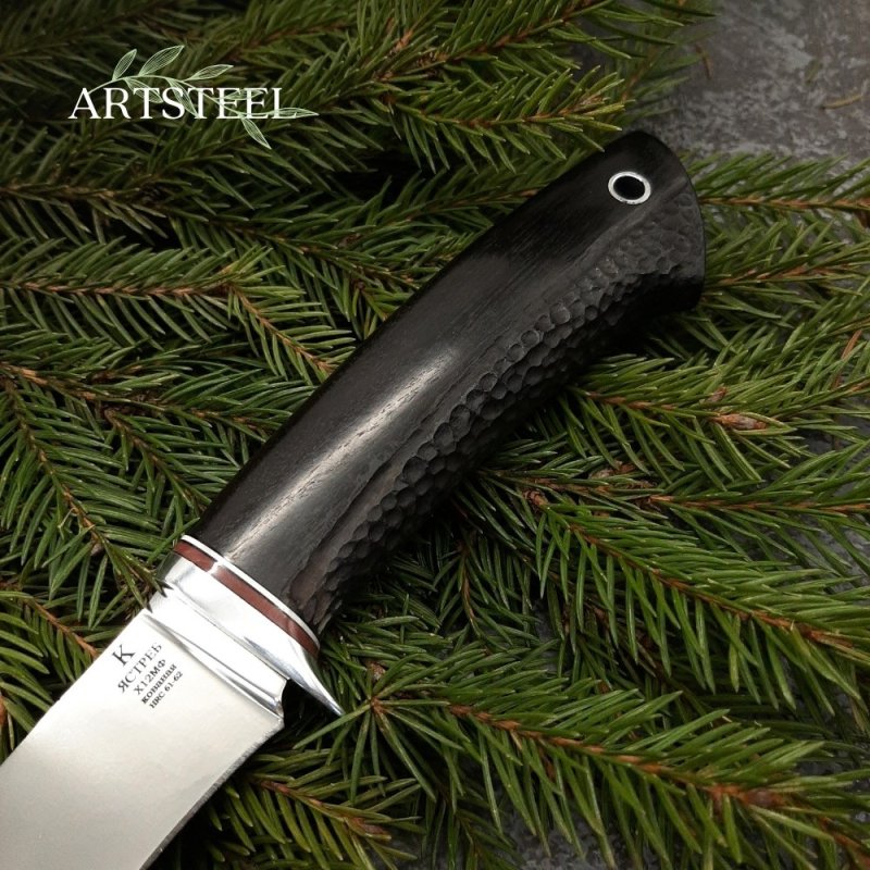 Нож Ястреб из стали Х12МФ, рукоять Граб в интернет-магазине art-steel.ru, фото