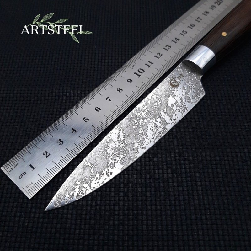 Кухонный нож Шеф-повар №8 из стали D2, рукоять венге в интернет-магазине art-steel.ru, фото