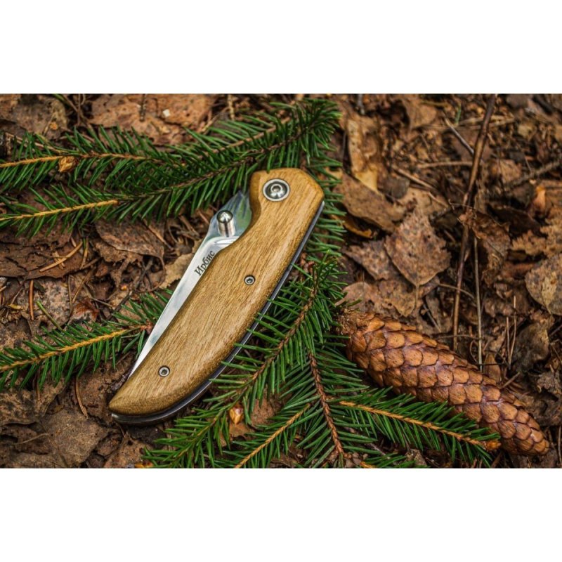 Складной нож Ирбис, сталь AUS8, рукоять орех в интернет-магазине art-steel.ru, фото