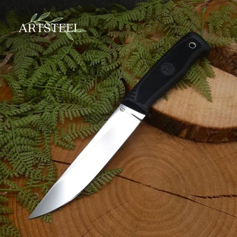 Нож Гарпун-2 из стали D2, рукоять резина в интернет-магазине art-steel.ru, фото