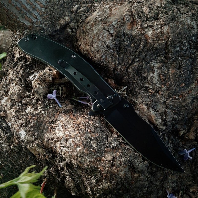 Складной нож Циркон, сталь 420, рукоять сталь в интернет-магазине art-steel.ru, фото