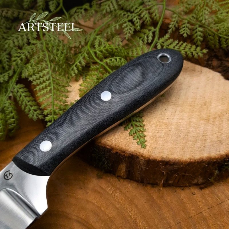 Нож Север-1 из стали 95Х18, рукоять микарта в интернет-магазине art-steel.ru, фото