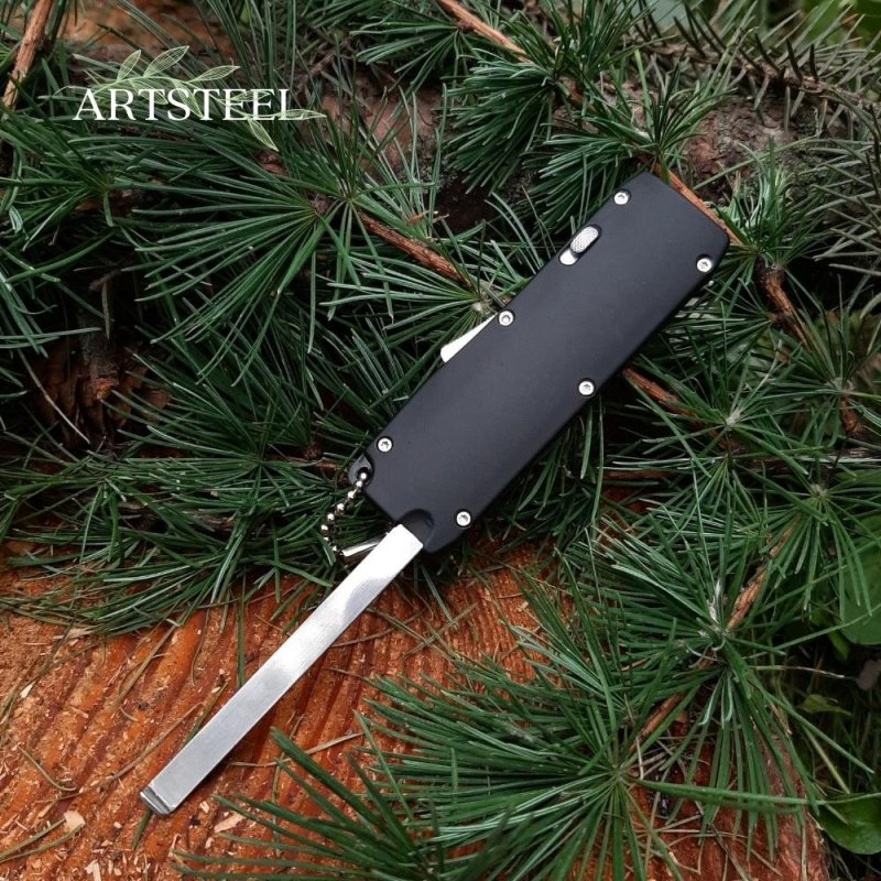 Автоматический складной нож Taunt (фронтальный), сталь 40х13, рукоять резинопластик в интернет-магазине art-steel.ru, фото