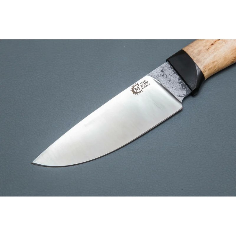 Нож Сокол из стали Х12МФ, рукоять карельская береза, граб в интернет-магазине art-steel.ru, фото