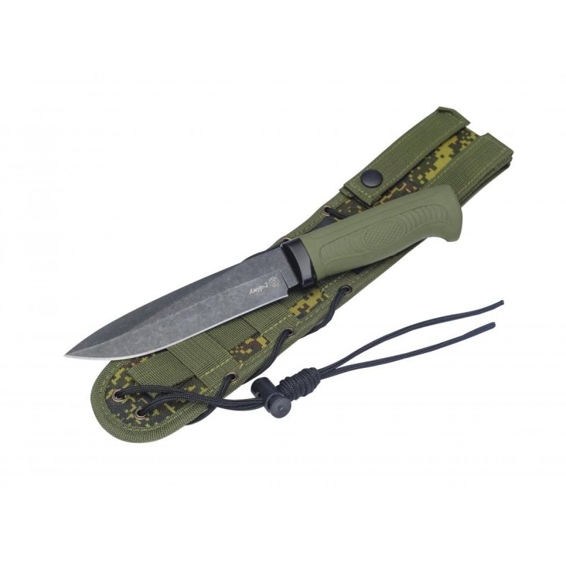 Охотничий нож Амур-2, сталь AUS8, рукоять эластрон в интернет-магазине art-steel.ru, фото