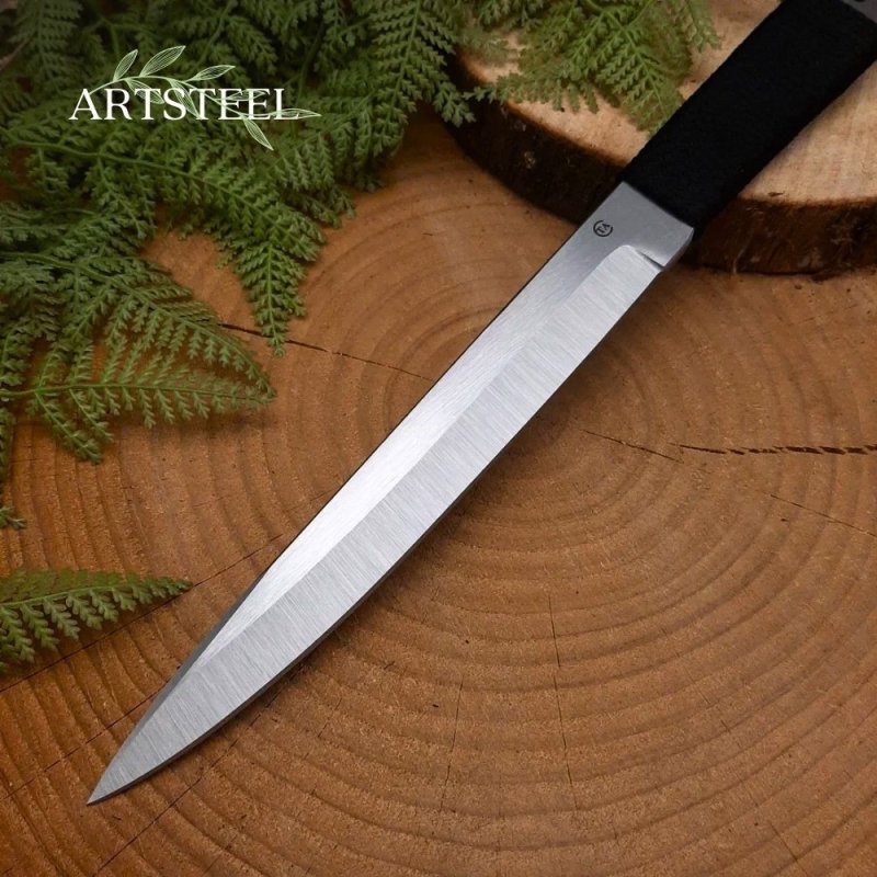 Нож Стрела из стали 65Х13, рукоять сталь, нейлон в интернет-магазине art-steel.ru, фото