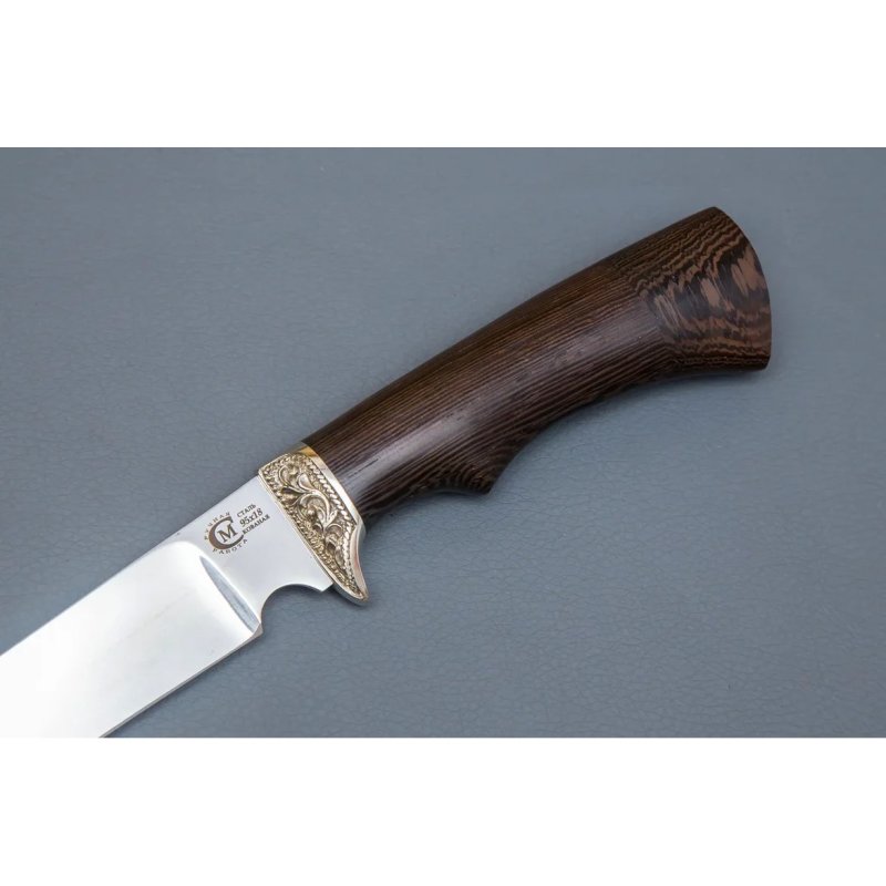 Нож Пластун из стали 95Х18, рукоять венге, литье мельхиор в интернет-магазине art-steel.ru, фото