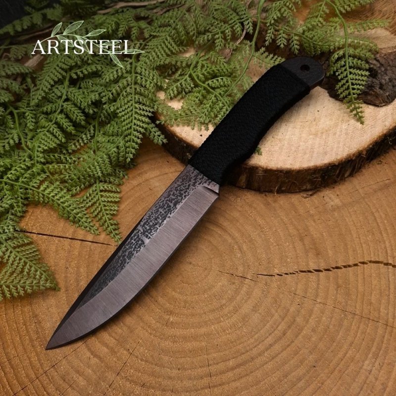 Нож Сокол из стали 30ХГСА, рукоять сталь, нейлон в интернет-магазине art-steel.ru, фото