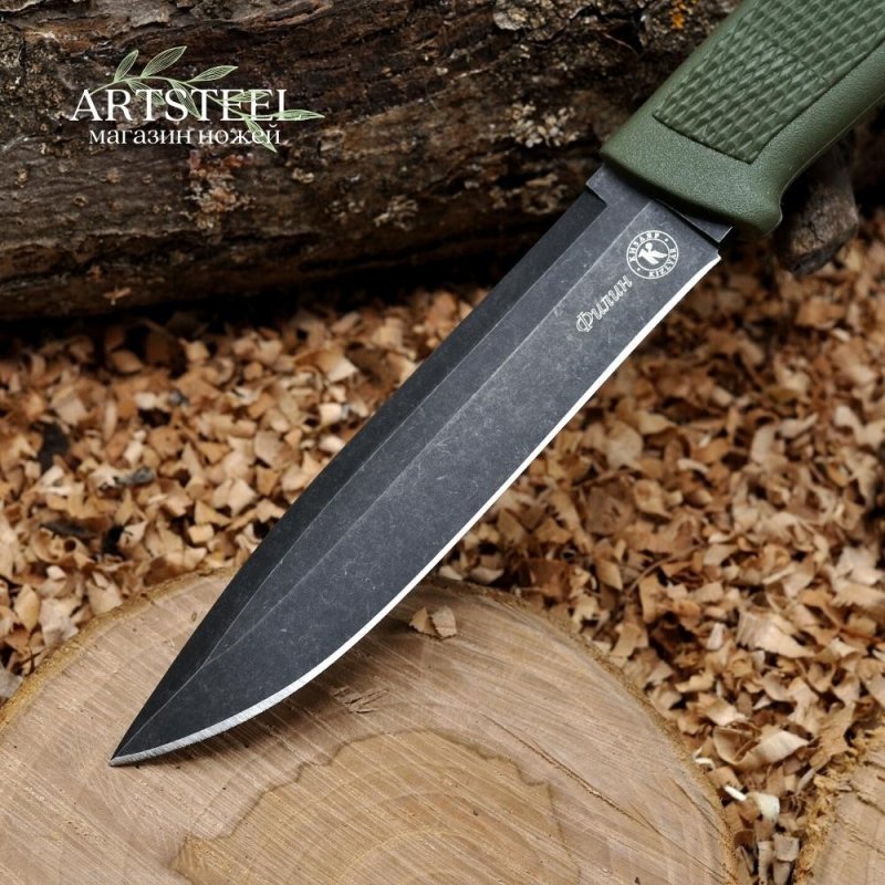 Туристический нож Филин, сталь AUS8, рукоять эластрон в интернет-магазине art-steel.ru, фото