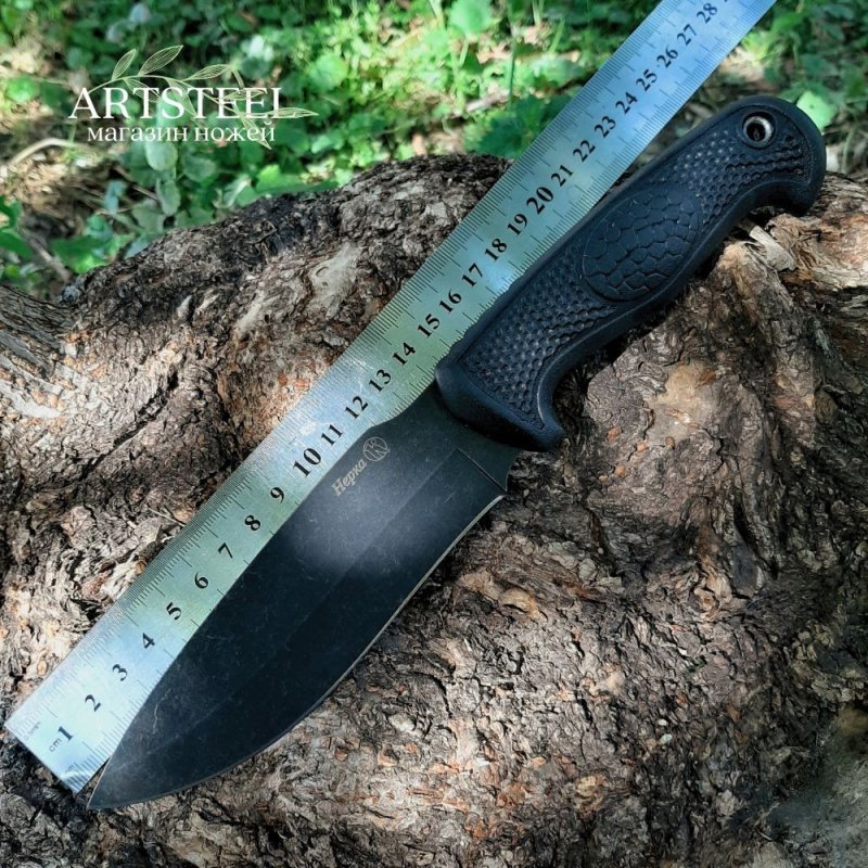 Туристический нож Нерка, сталь AUS8, рукоять эластрон в интернет-магазине art-steel.ru, фото