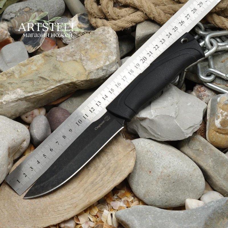 Охотничий нож Стриж, сталь AUS8, рукоять эластрон в интернет-магазине art-steel.ru, фото