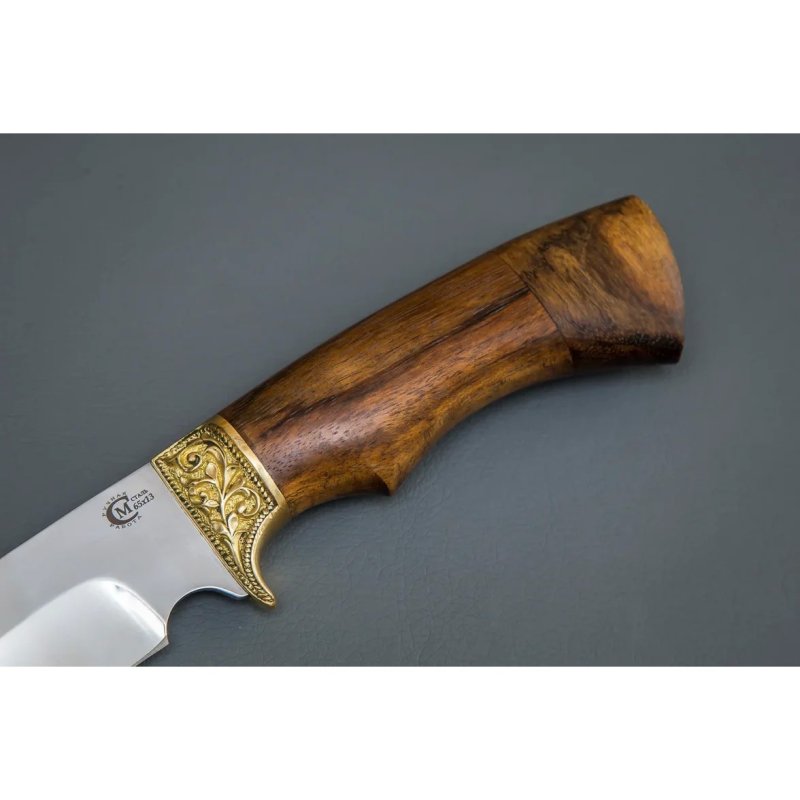 Нож Лорд из стали 65х13, рукоять амазаку, латуннное литьё в интернет-магазине art-steel.ru, фото